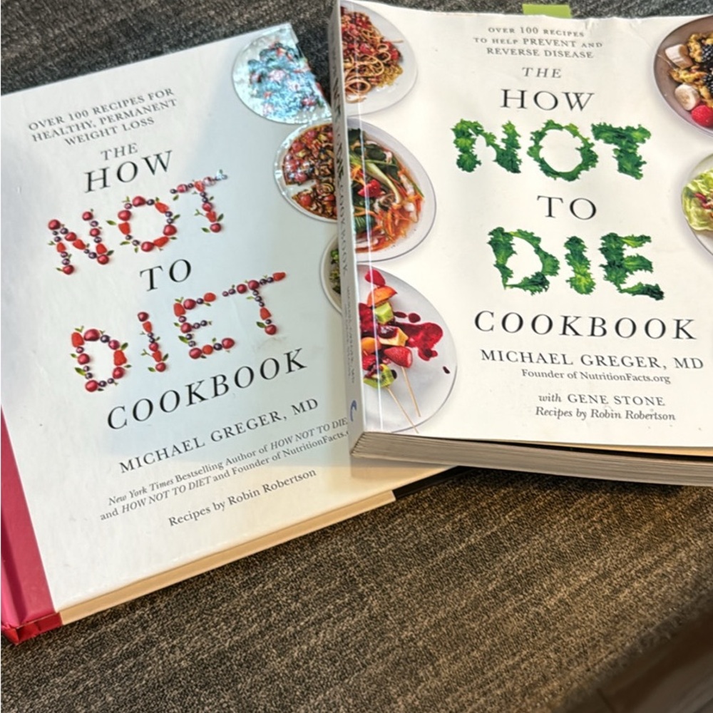 *Like New*The How Not to Die and How Not to Diet Cookbooks by Michael Greger,MD